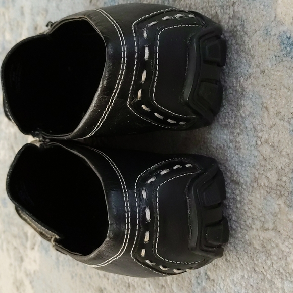 Wanted Porshe Leather Slip On Loafers Shoes 8M Black - Picture 14 of 15